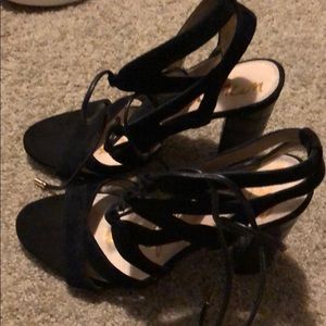 Sam Edelman lace up block sandals